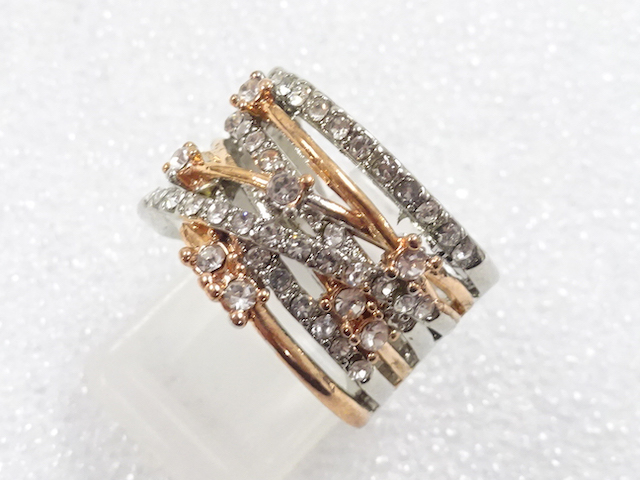JAPANESE KIMONO / ANTIQUE CRYSTAL RING (SIZE 10.5)
